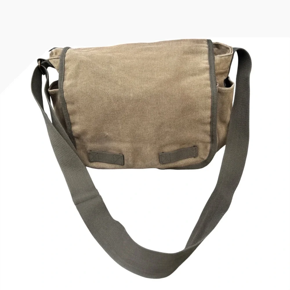 Rapid Dominance Standard Issue Khaki Canvas Military Messenger Bag Tactical